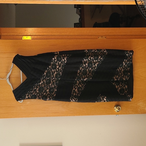 Adrianna Papell Women Size 22W Black and Beige dress - Picture 2 of 3